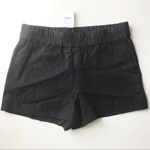 J. Crew black jacquard shorts